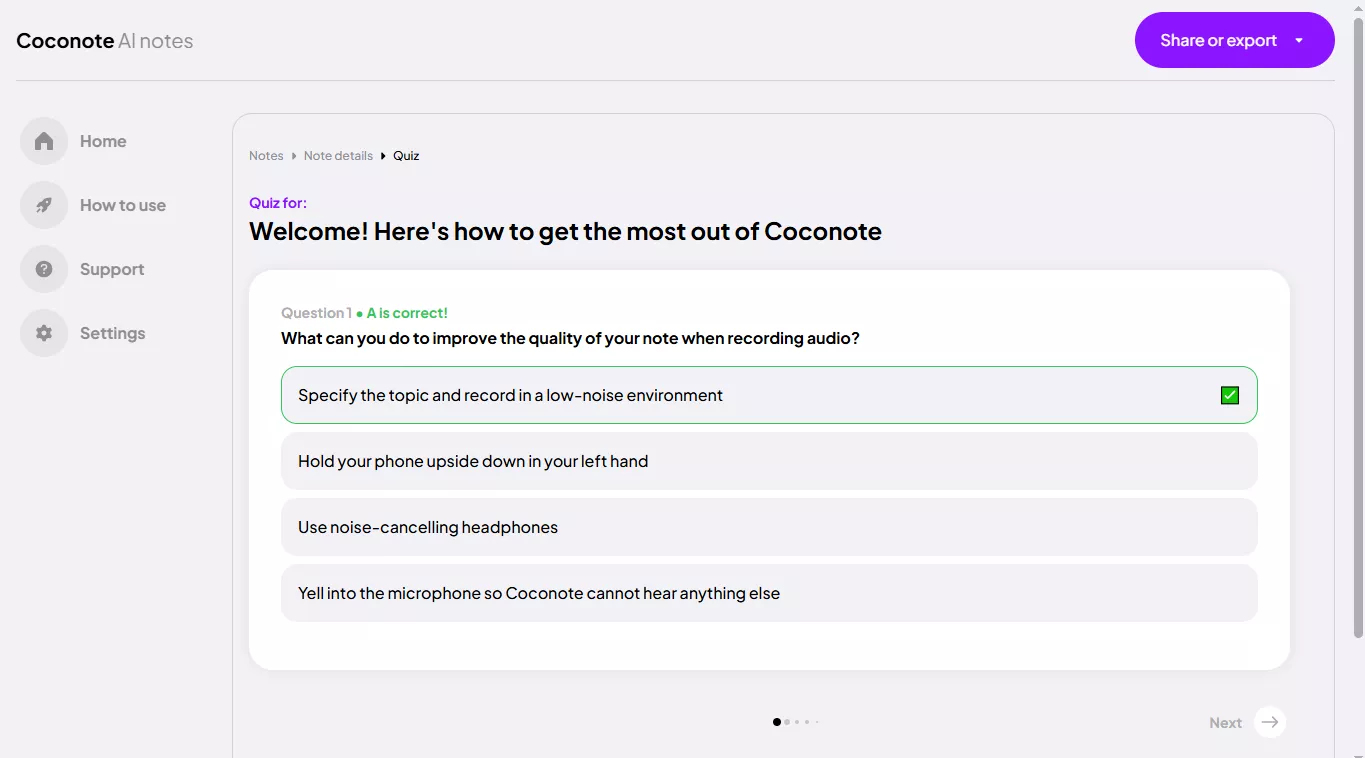coconote quizz