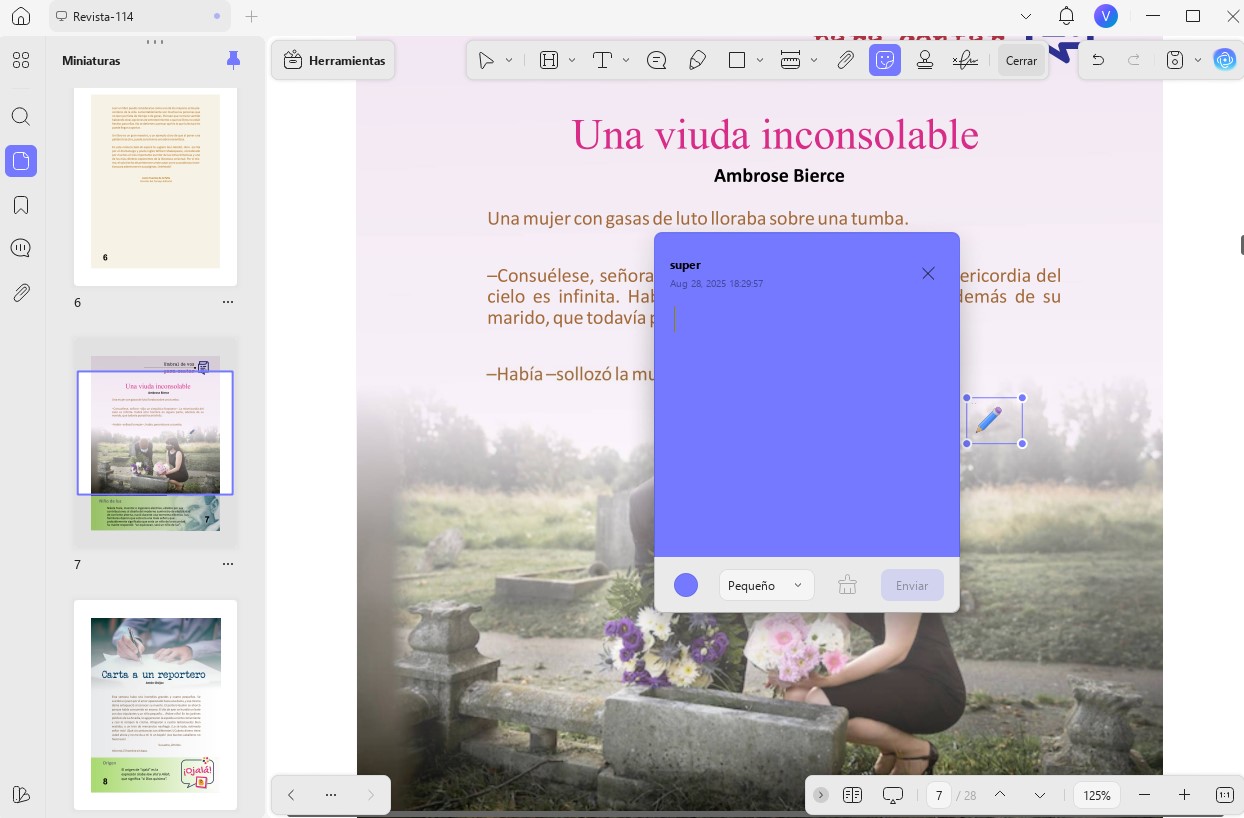 Agrega notas adhesivas a los libros