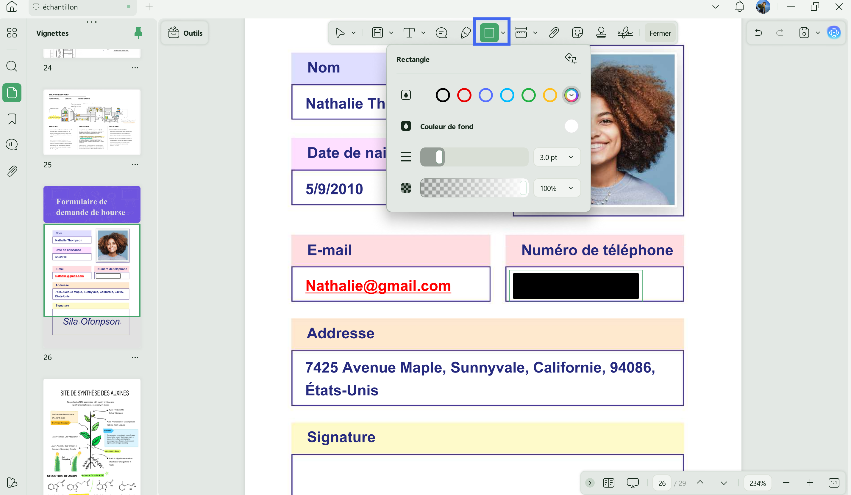 Ajouter une bordure au PDF. Ajouter une bordure autour du texte d'un PDF (updf).