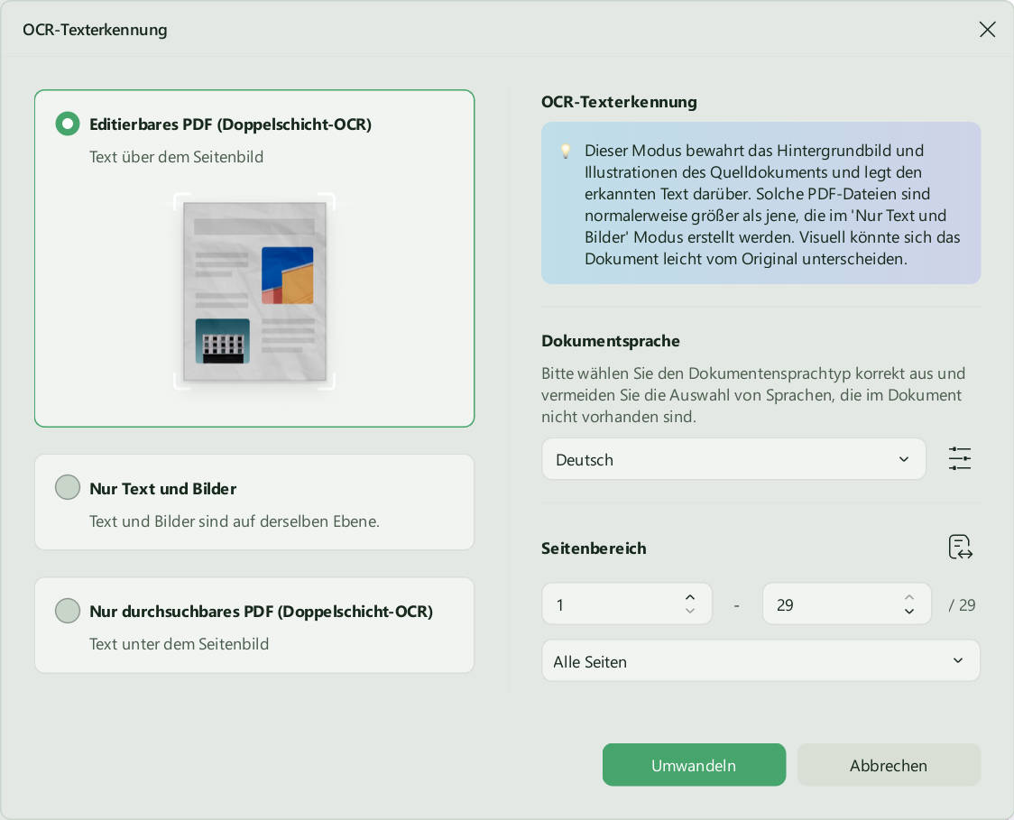 PDF erkennt Text nicht. Führen Sie OCR mit UPDF durch