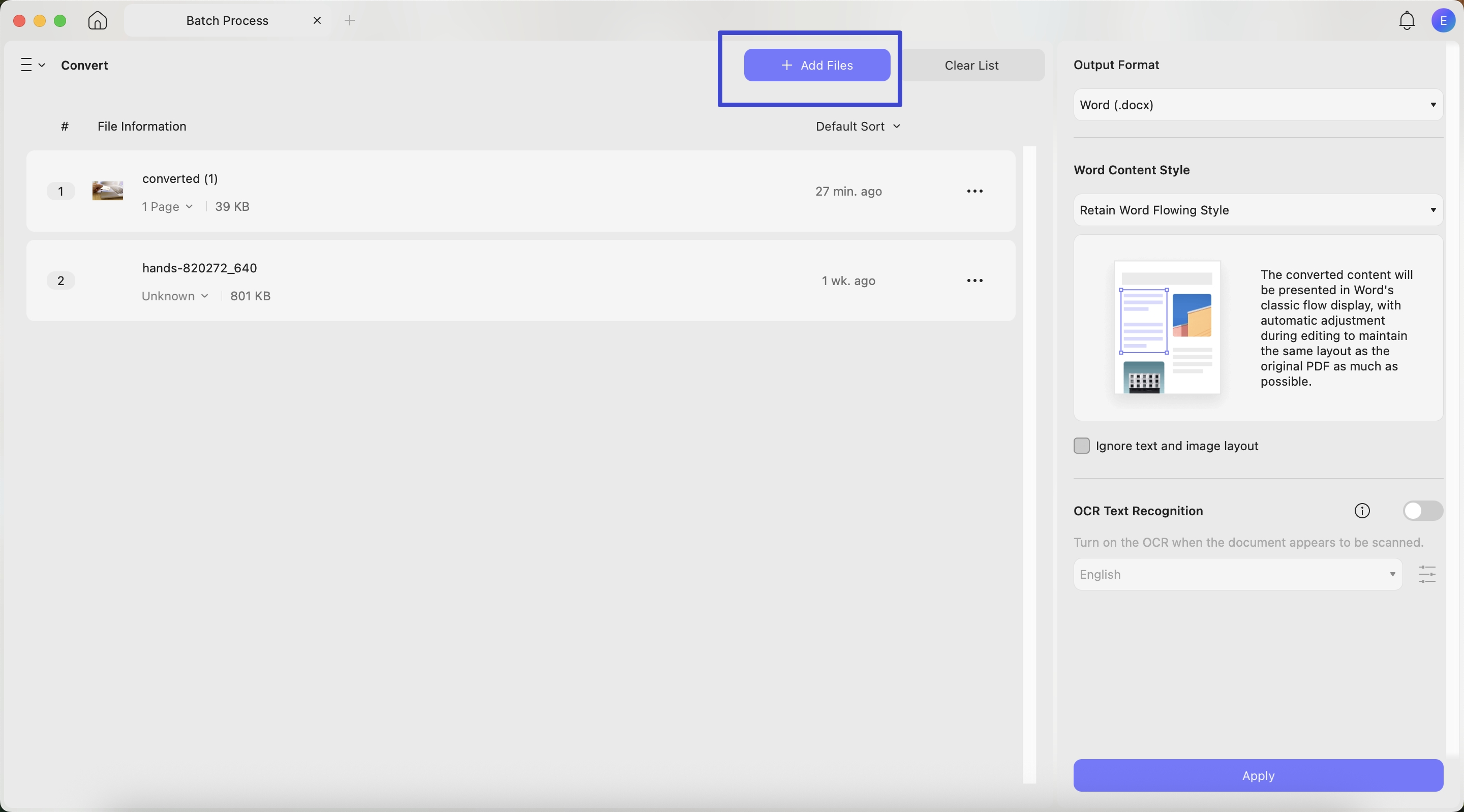 uploading multiple avci files