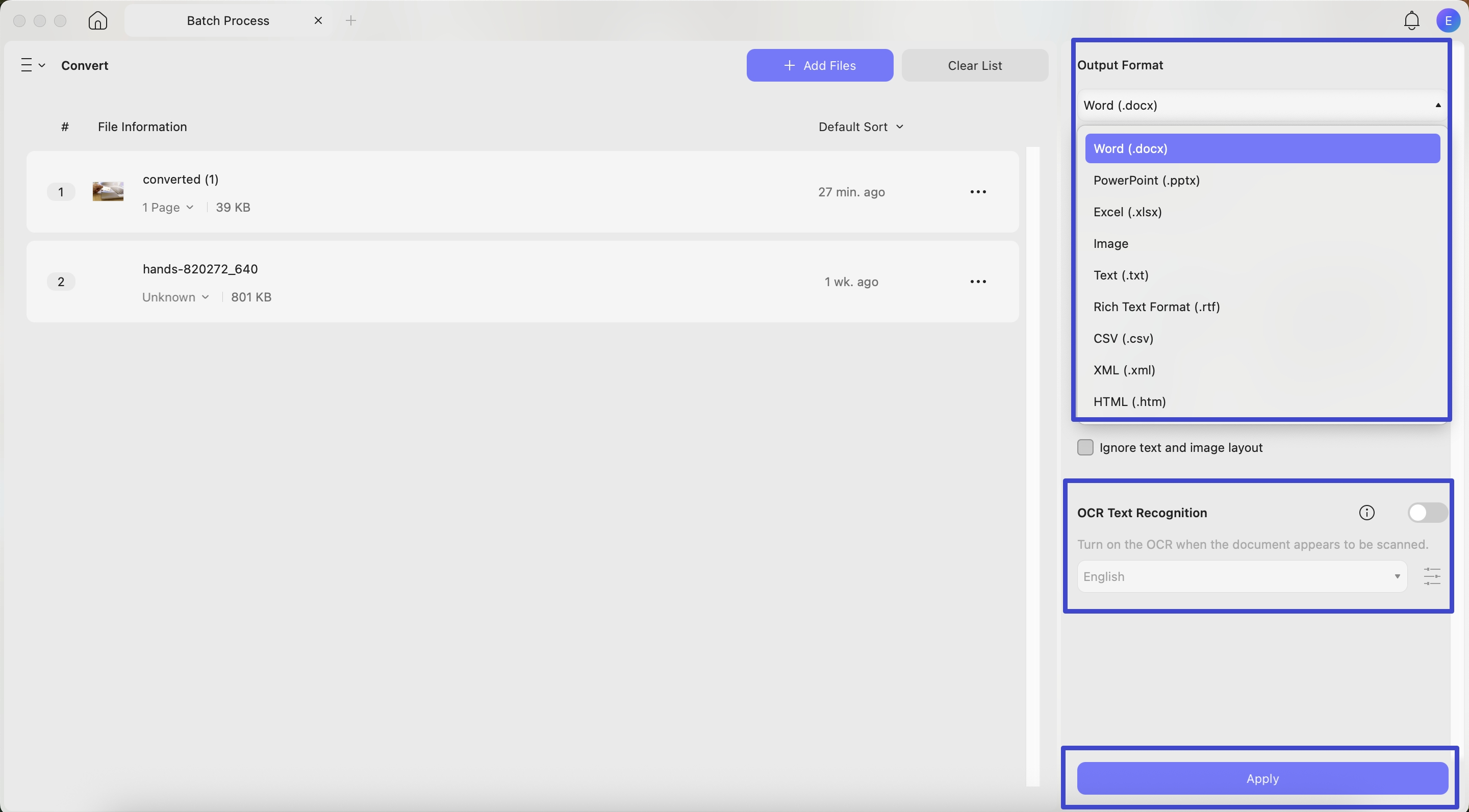 converting avci files into the desired format