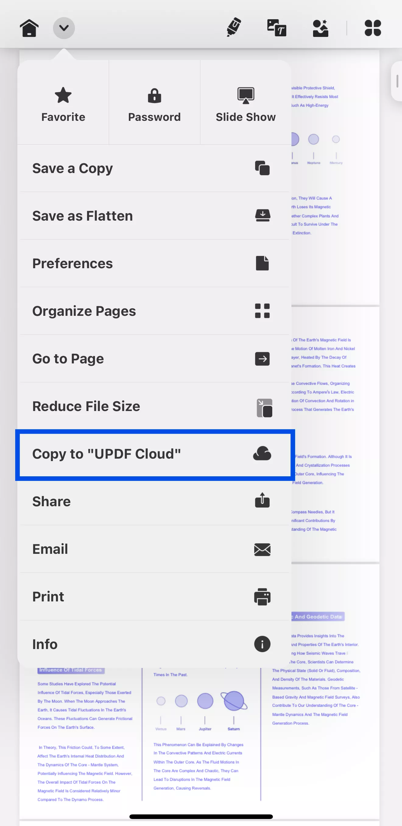 copy to updf cloud