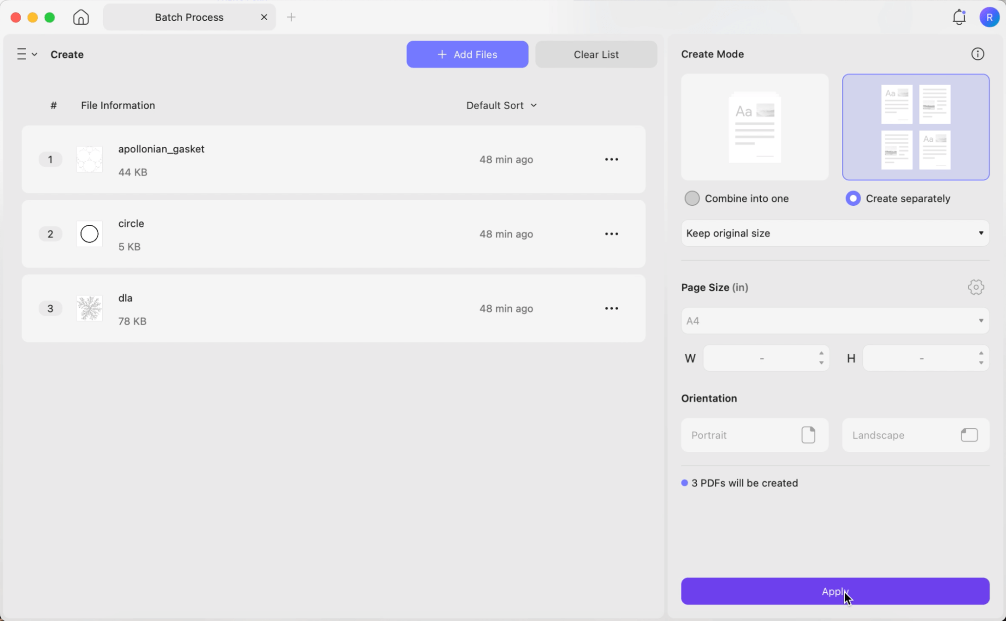  create multiple pdfs from pbm files updf mac