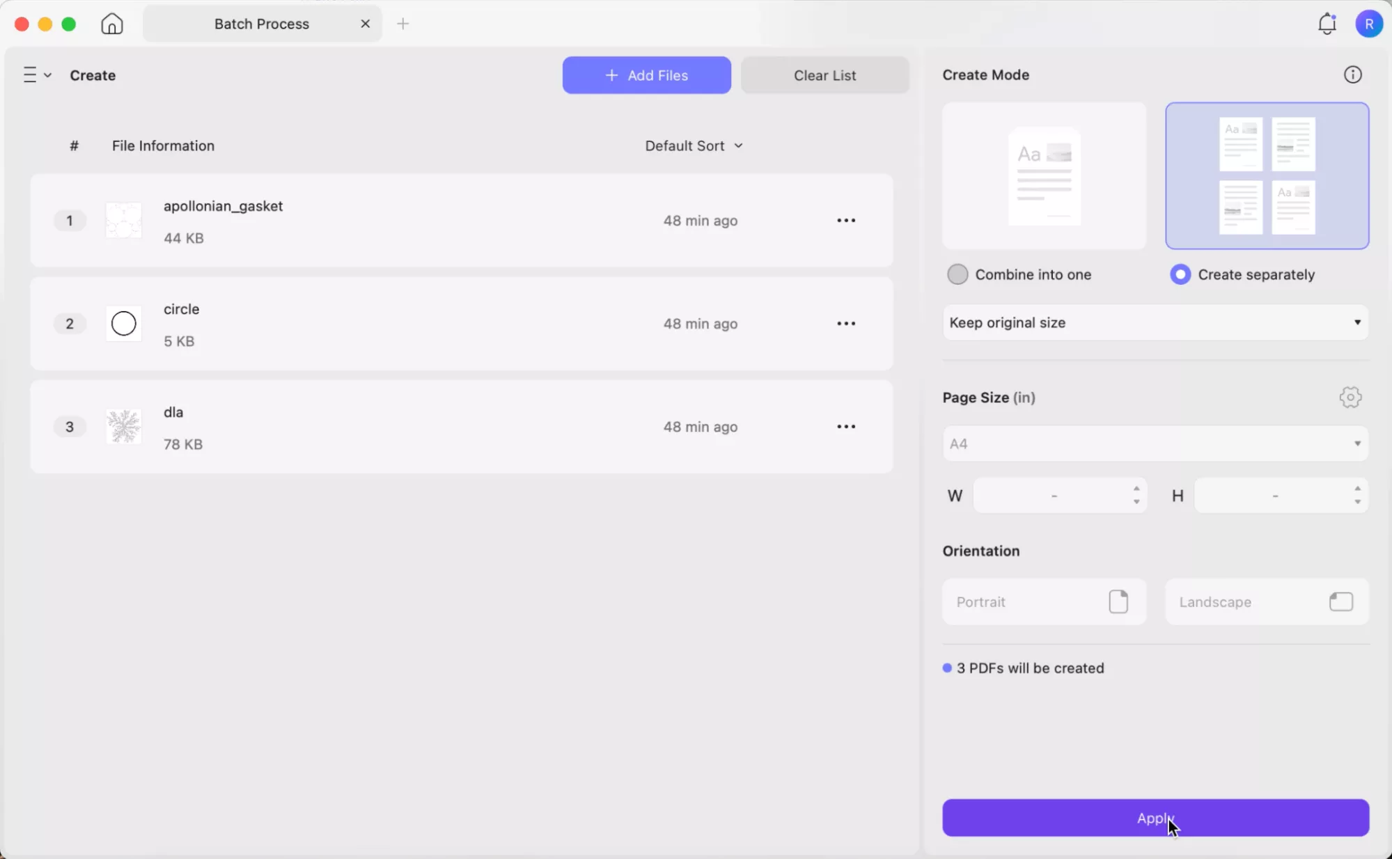 create multiple pdfs from pbm files updf mac