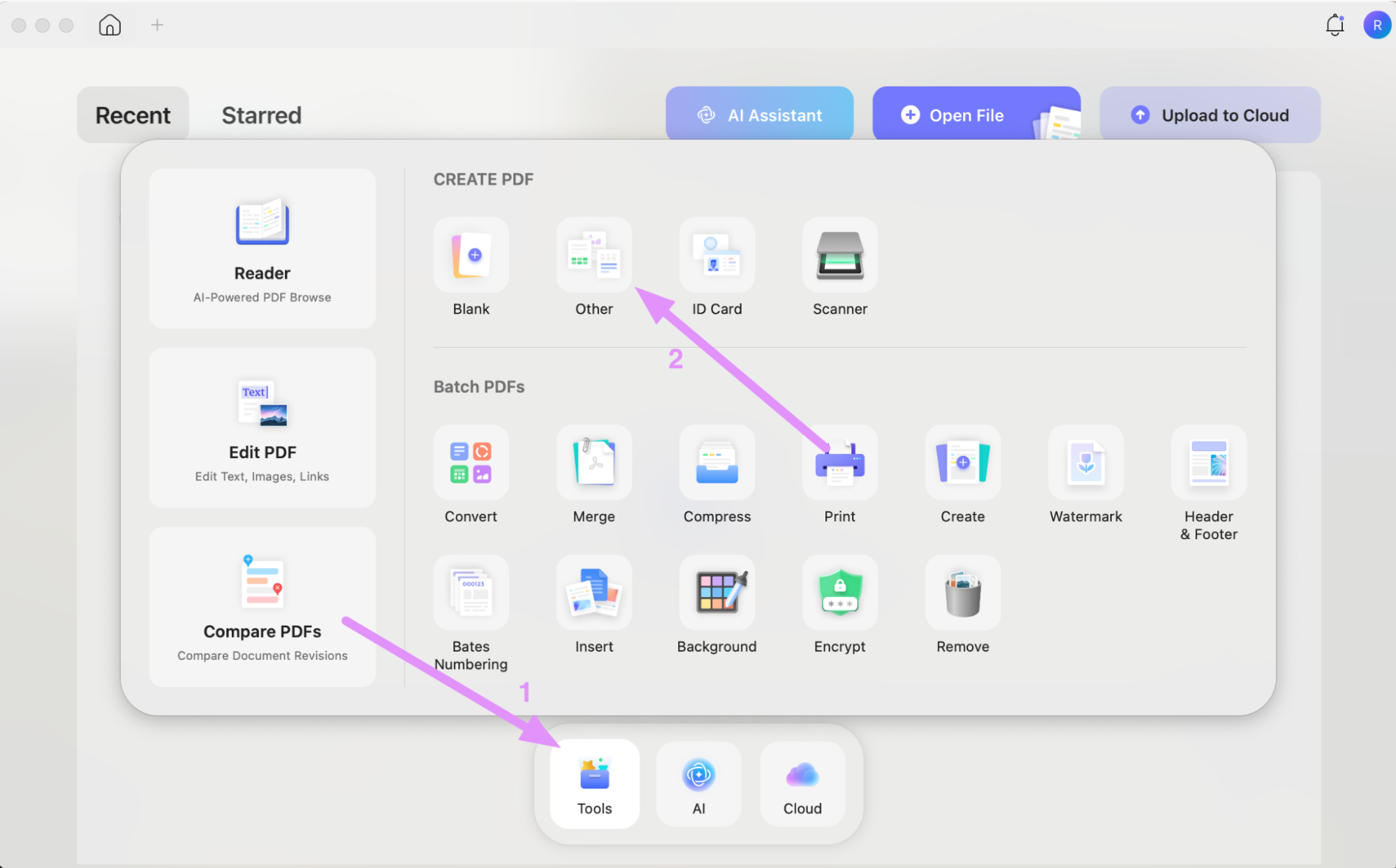  create pdf from images with updf mac