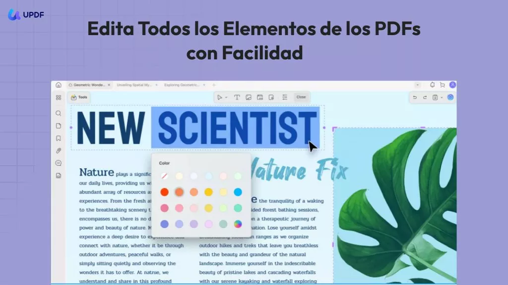 editar portada UPDF en Windows