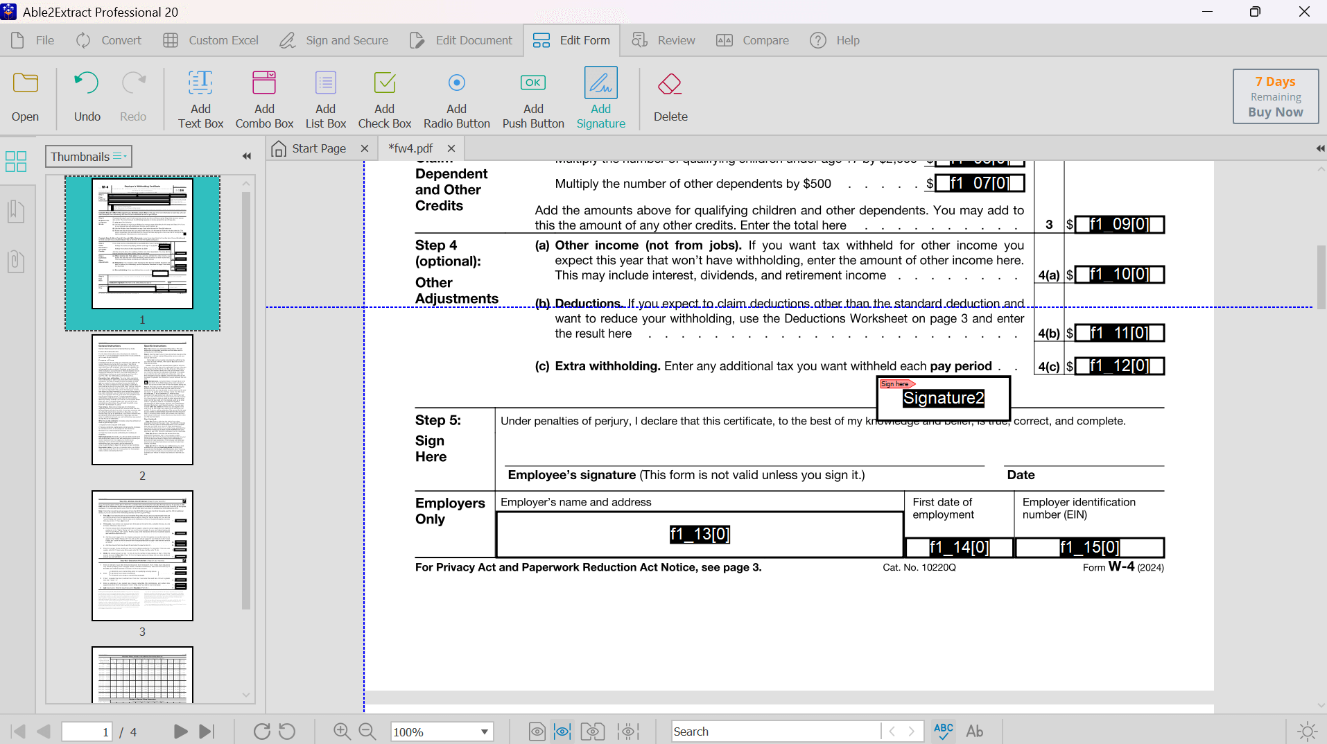 edit forms with able2extract
