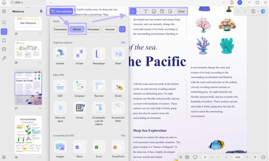 Buscar la fuente en el PDF y editar el PDF
