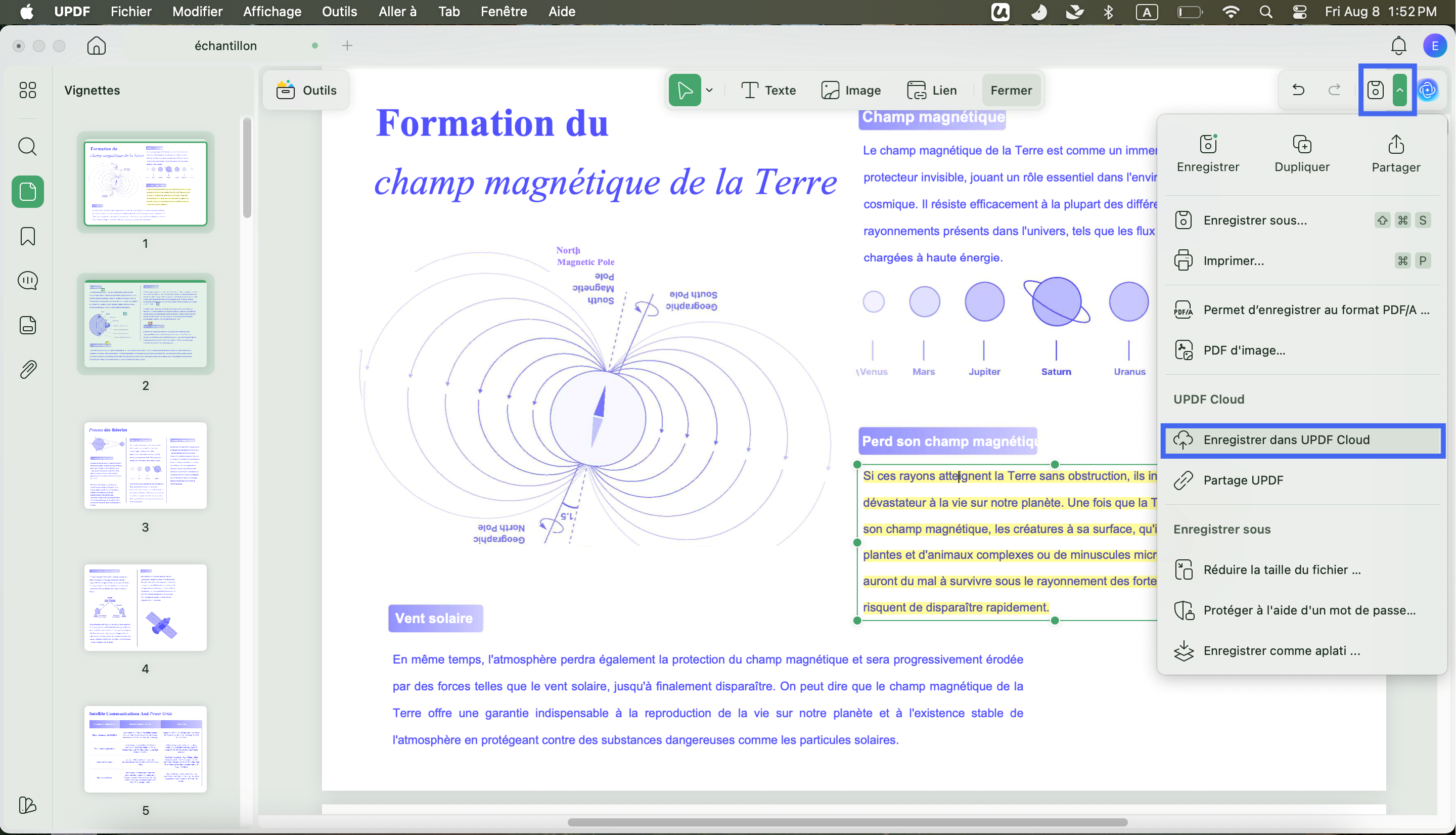 stocker plusieurs pdf dans le cloud updf