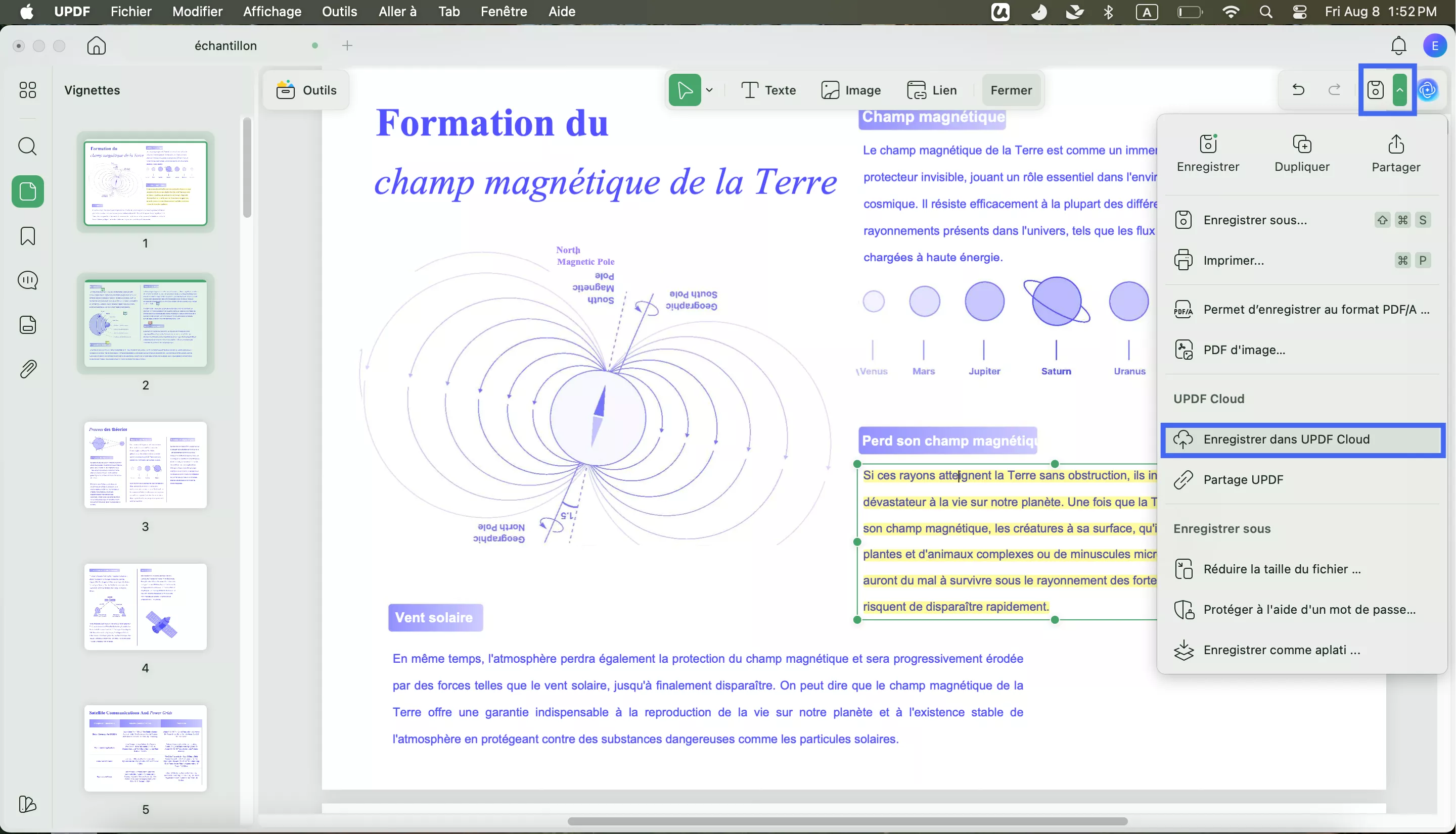 stocker plusieurs pdf dans le cloud updf