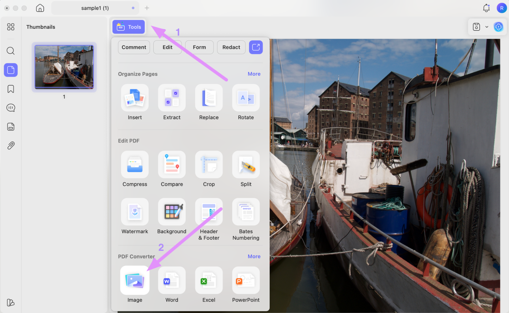 enter the image converter updf mac