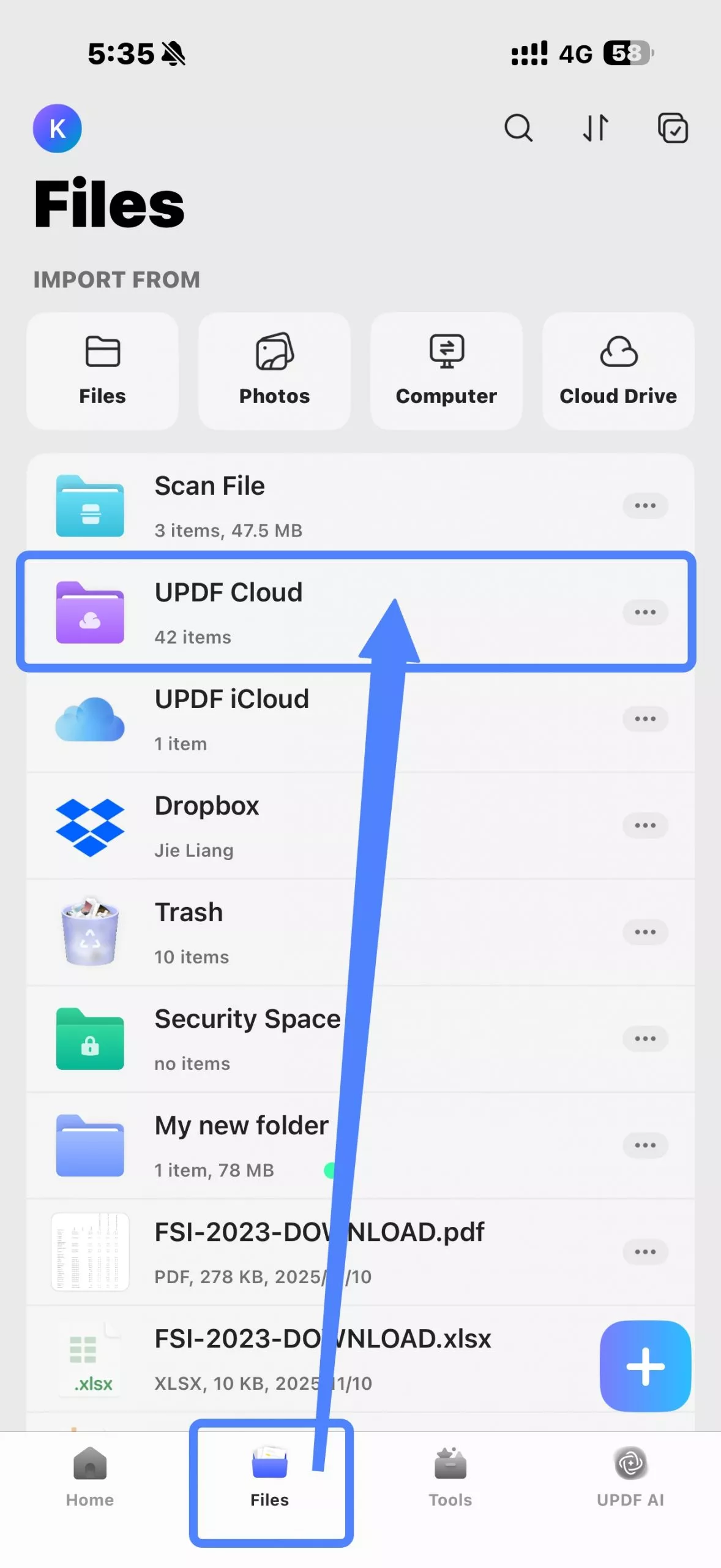  file interface on ios