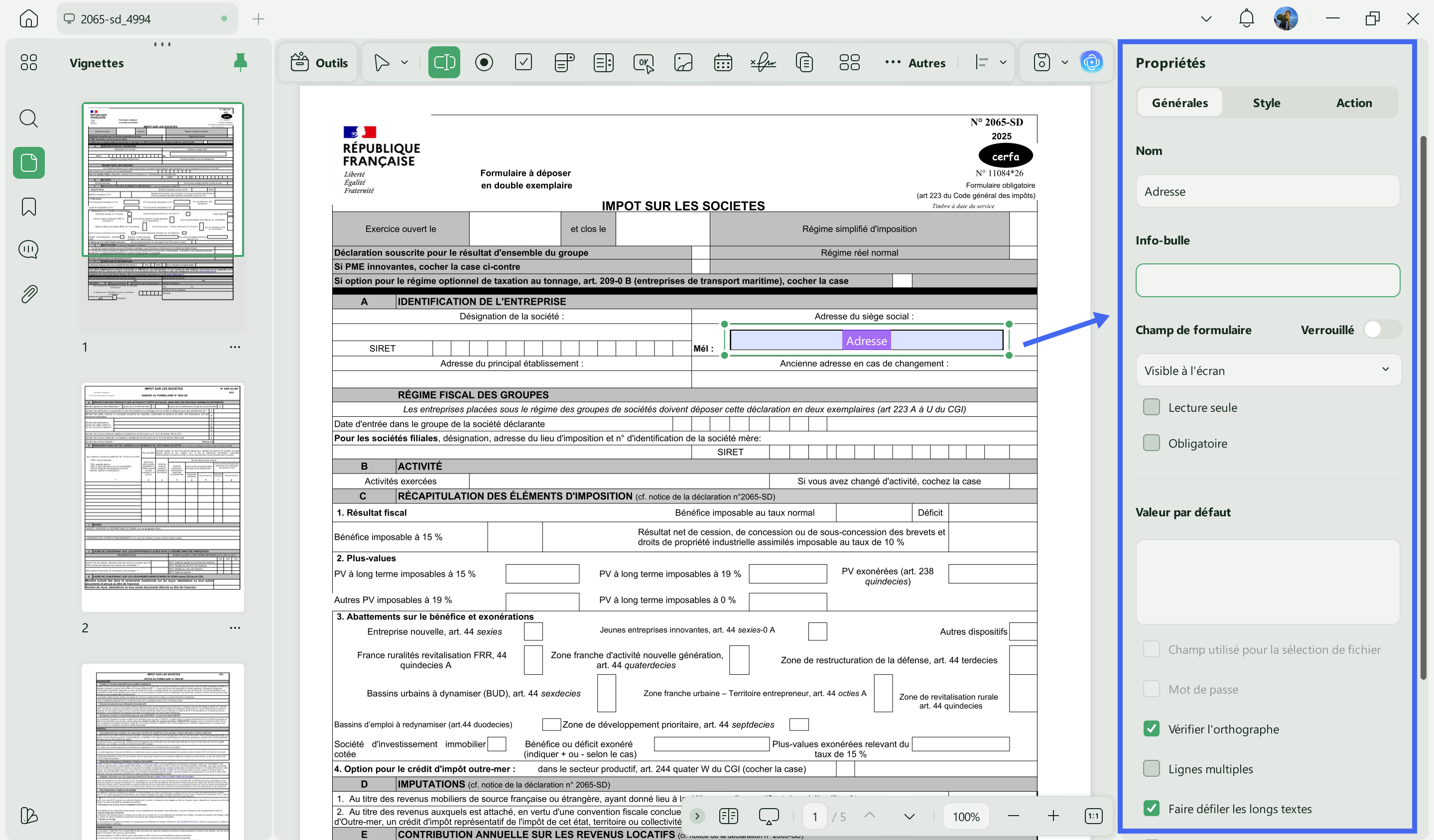 comment modifier les champs de formulaire dans un fichier PDF UPDF
