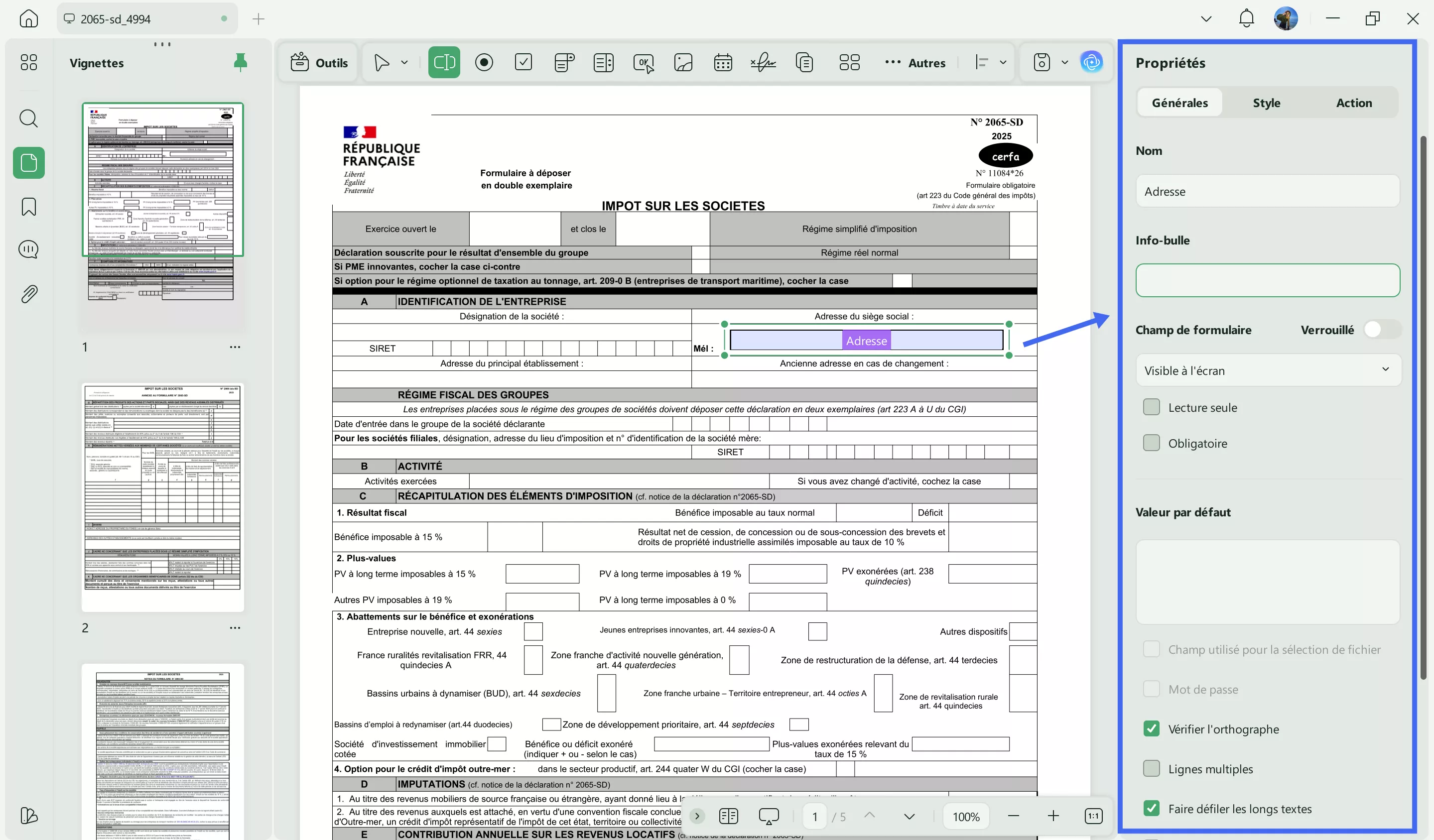comment modifier les champs de formulaire dans un fichier PDF UPDF