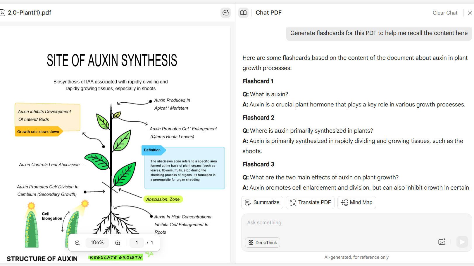generate flashcards for this pdf updf ai online