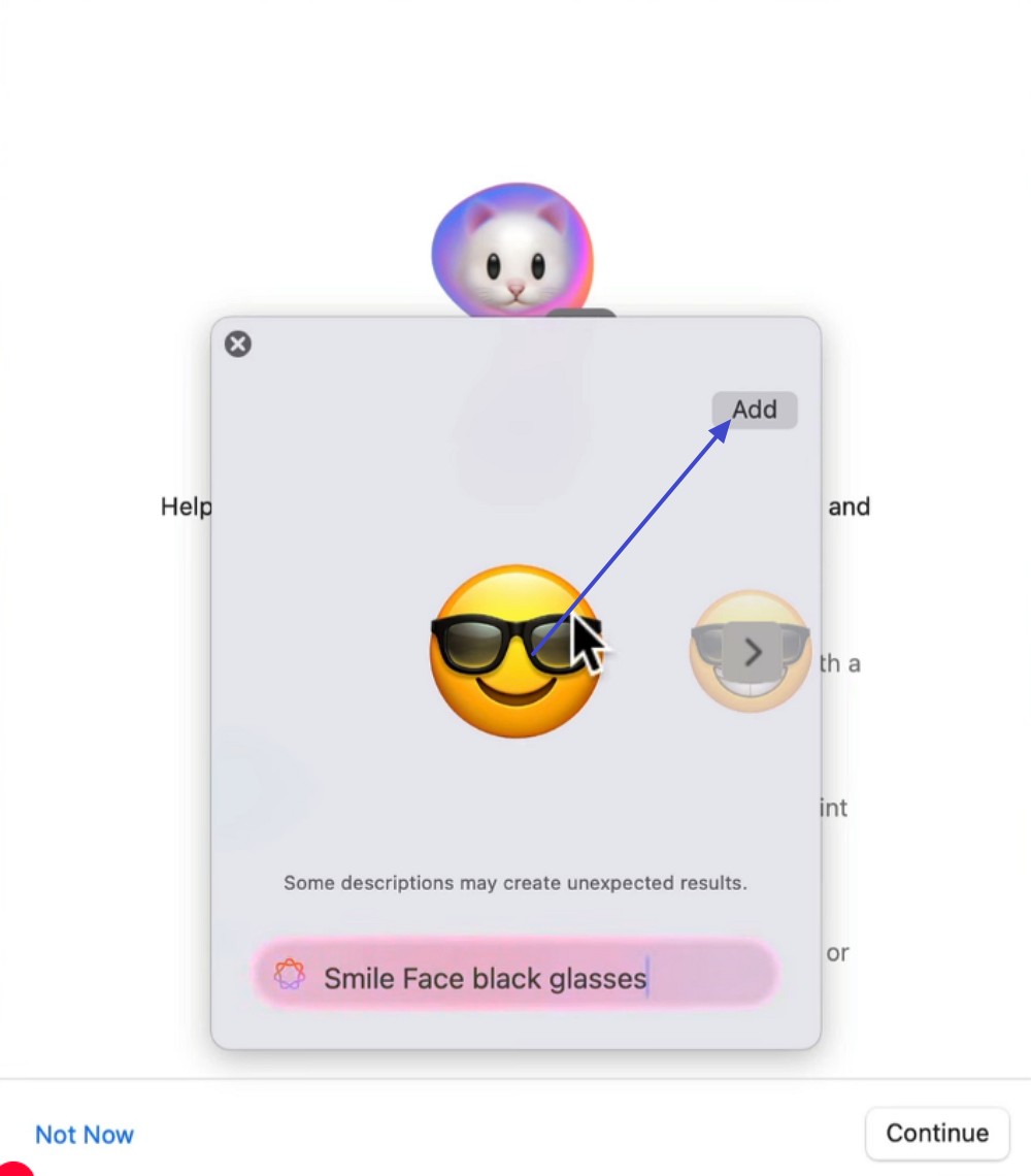 choose the add button 