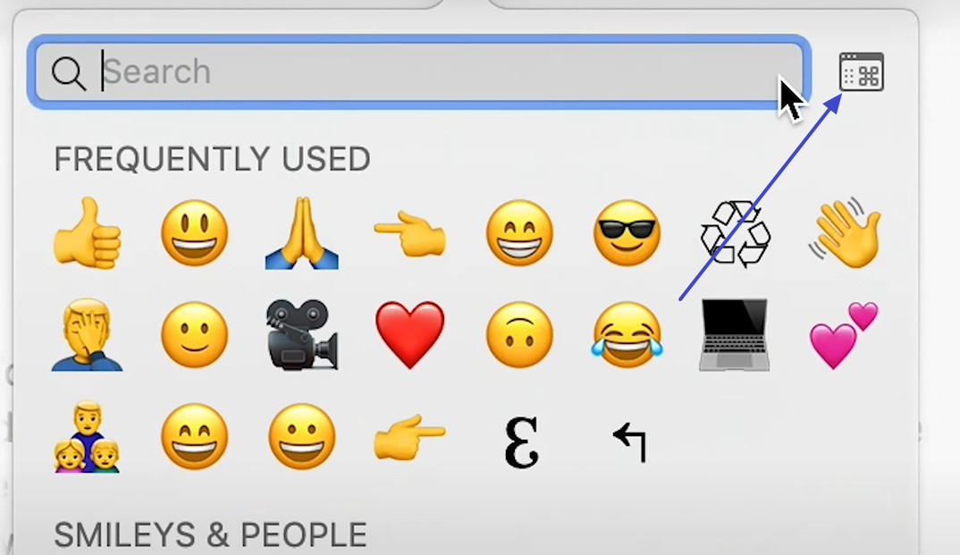 tap the calendar shaped icon