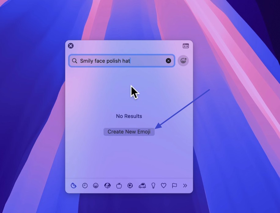 pick create new emoji option
