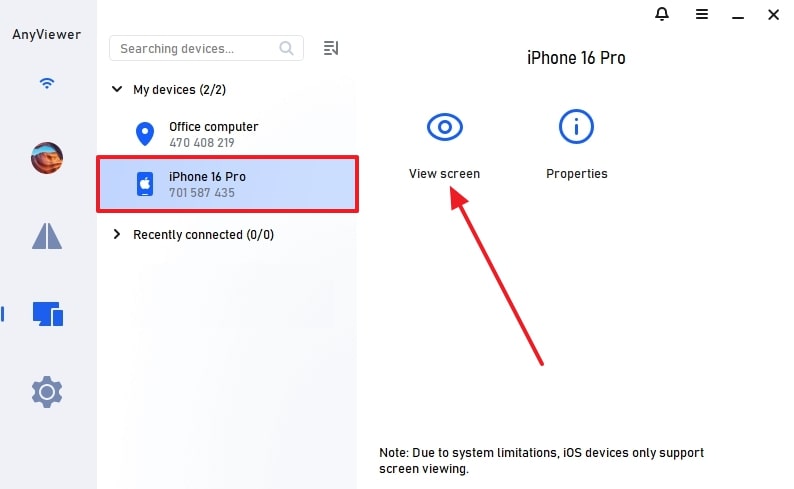 connect devices with anyviewer