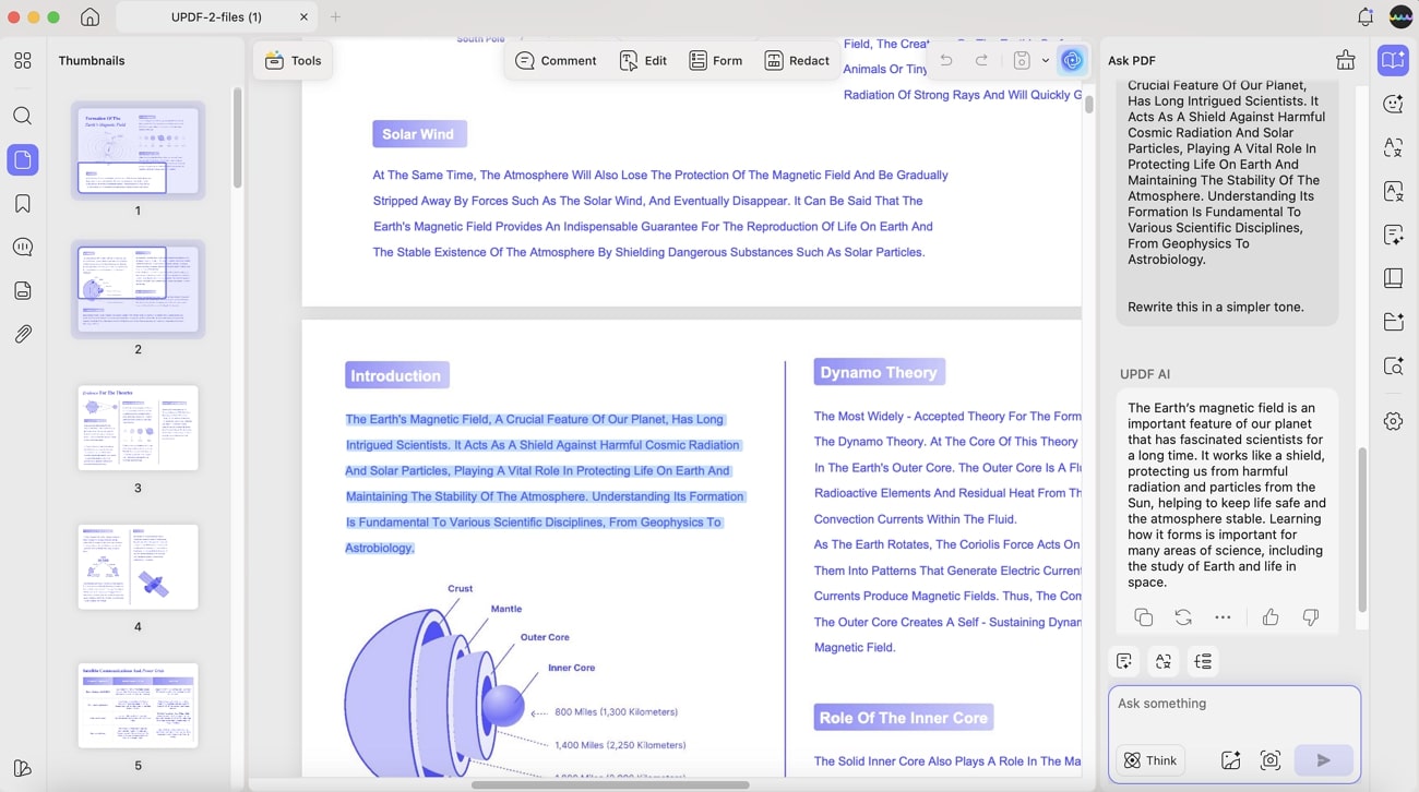 paraphrase complex pdf updf ai
