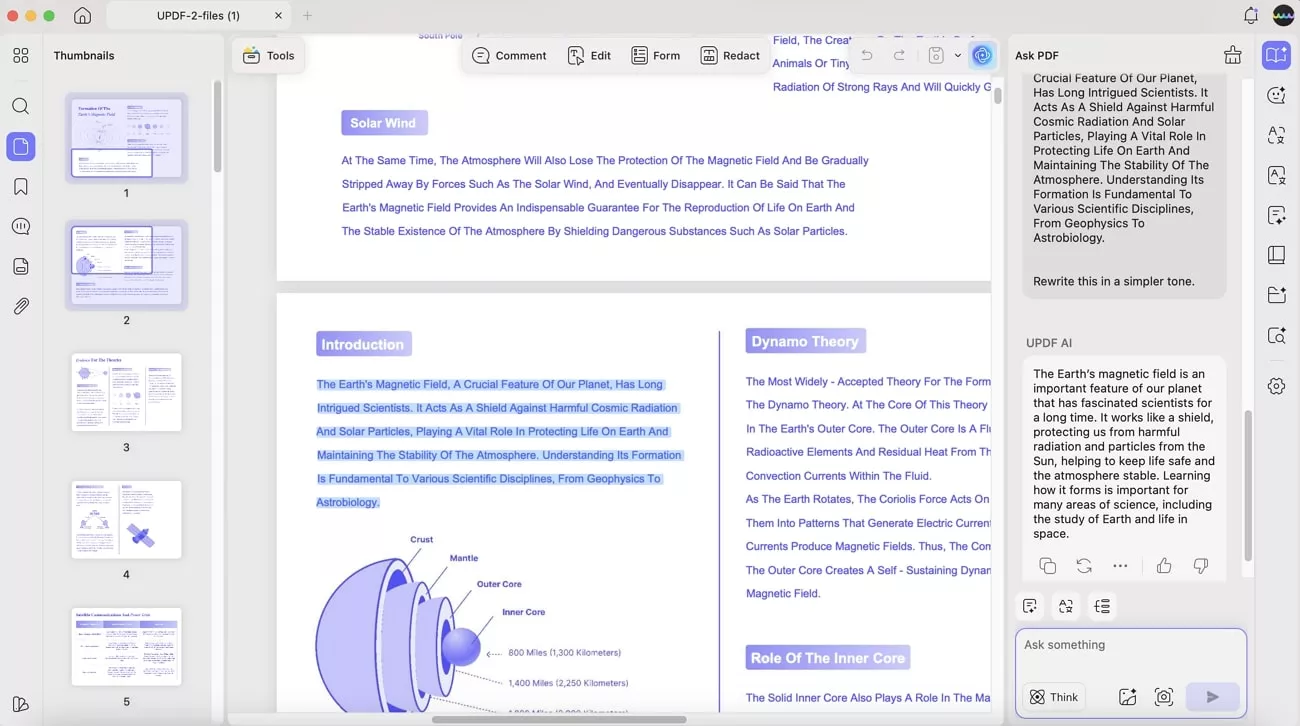 paraphrase complex pdf updf ai