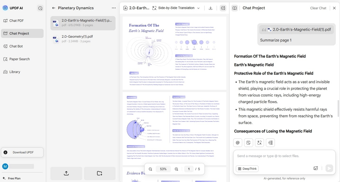 create pdf summaries