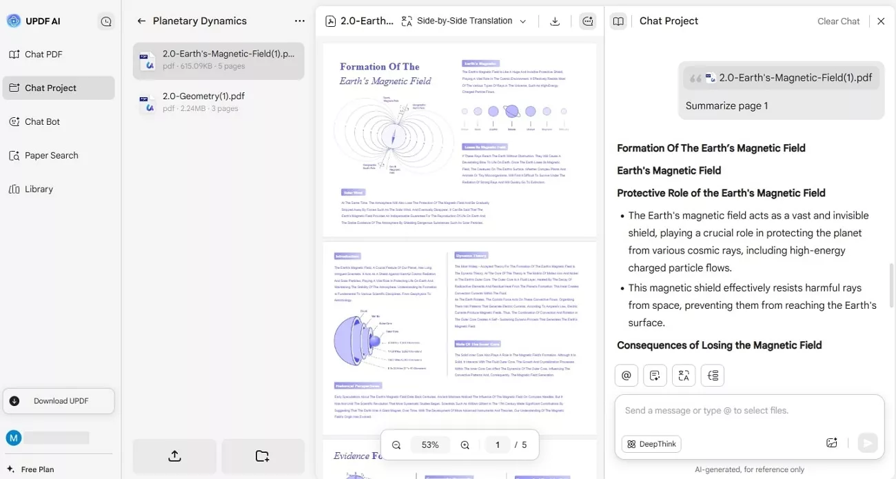 create pdf summaries
