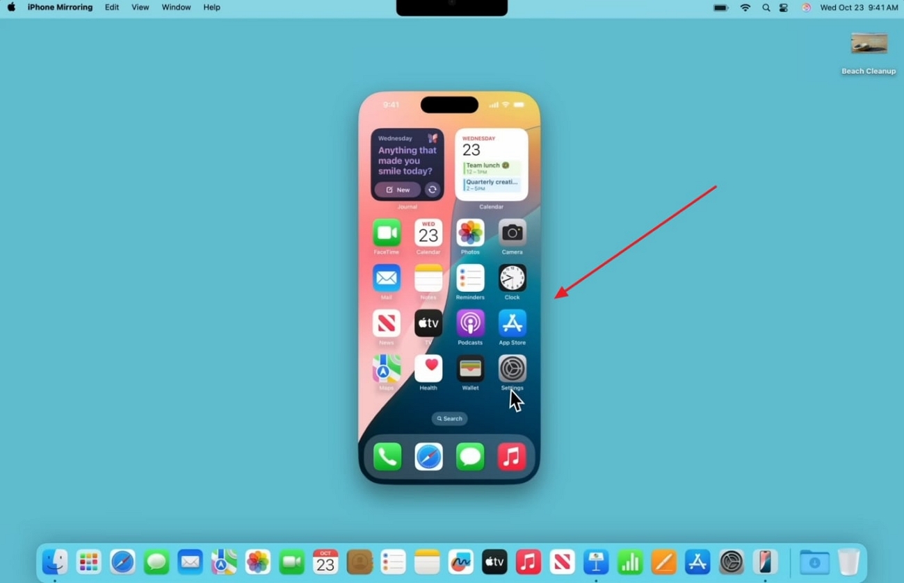 use the screen airplay mirroring