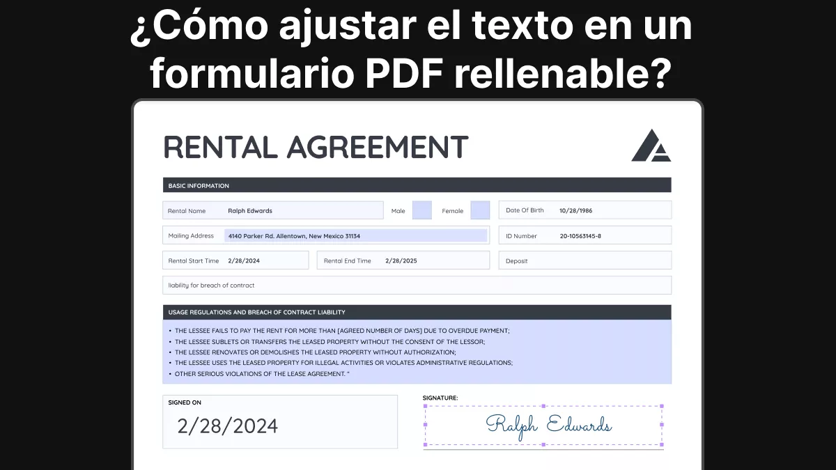 ¿Cómo ajustar el texto en un formulario PDF rellenable? (Guía detallada)