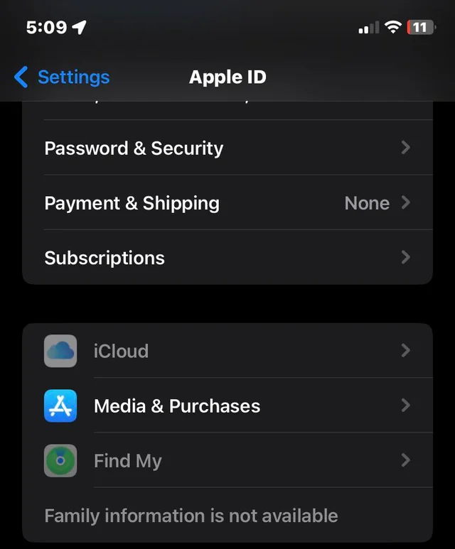 icloud greyed out on iphone
