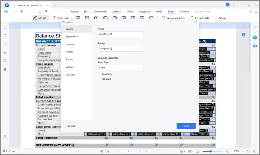 使用 PDFElement 編輯 PDF 表單欄位