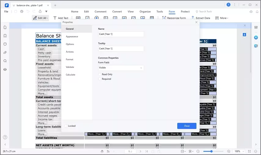 使用 PDFElement 編輯 PDF 表單欄位
