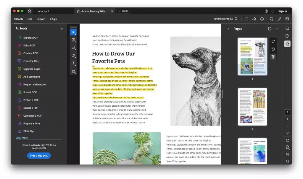 在 Adobe Acrobat 裡刪除頁面
