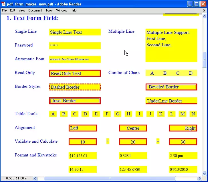 PDF Form Maker