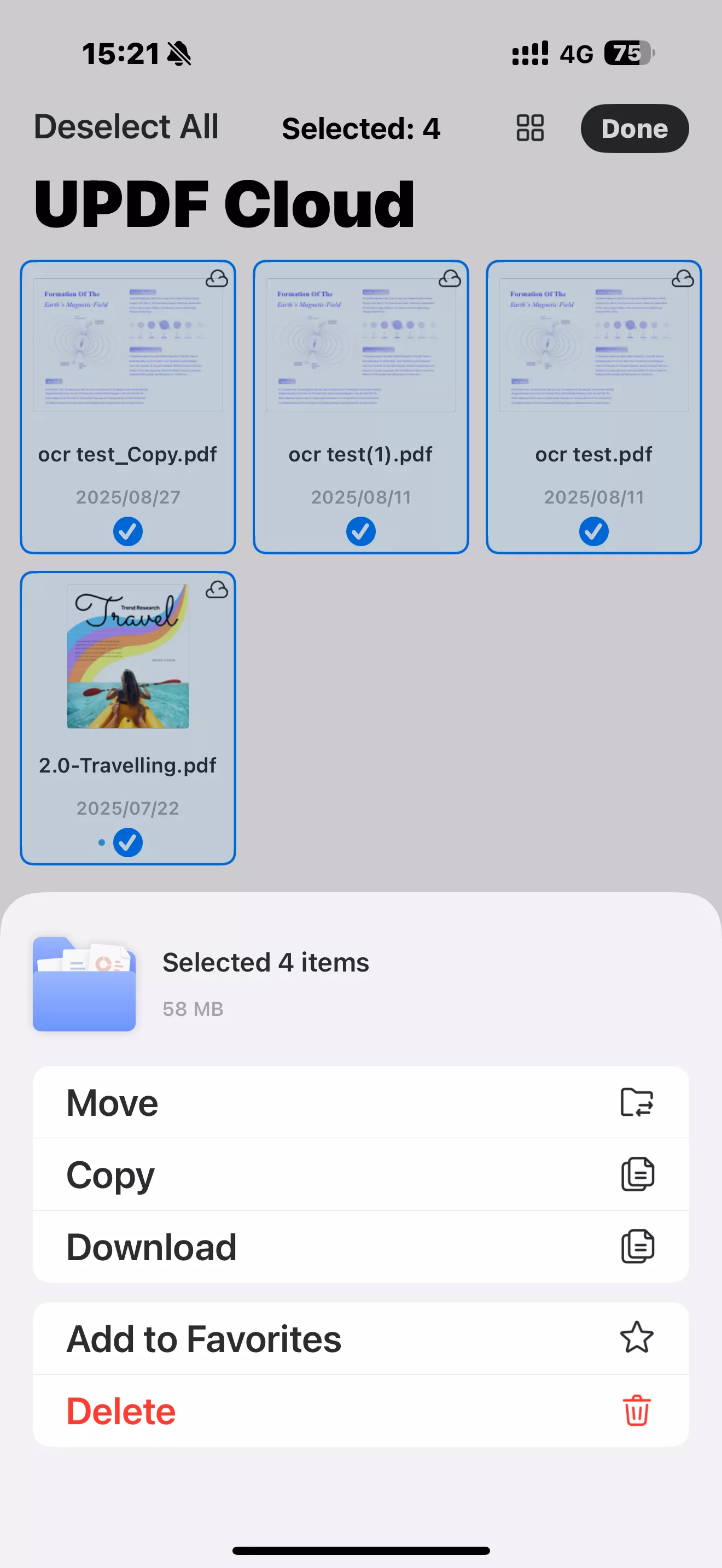 more options in cloud
