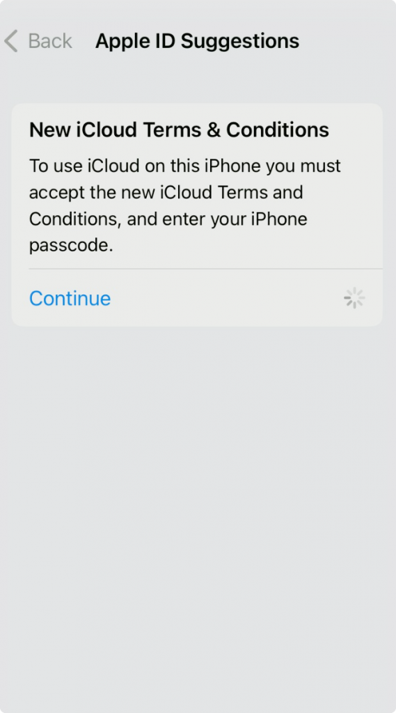 new icloud terms and conditions iphone