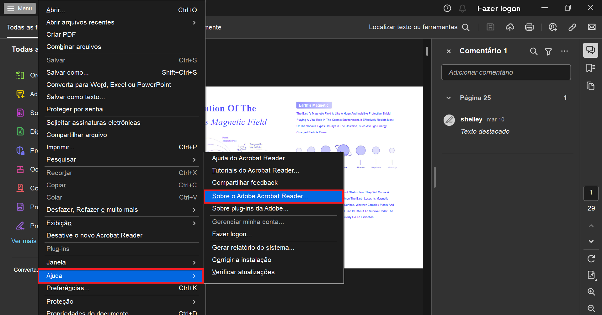 para atualizar o adobe acrobat