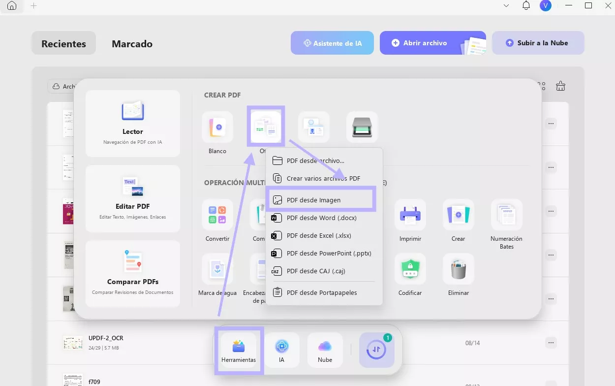 pdf desde imagen