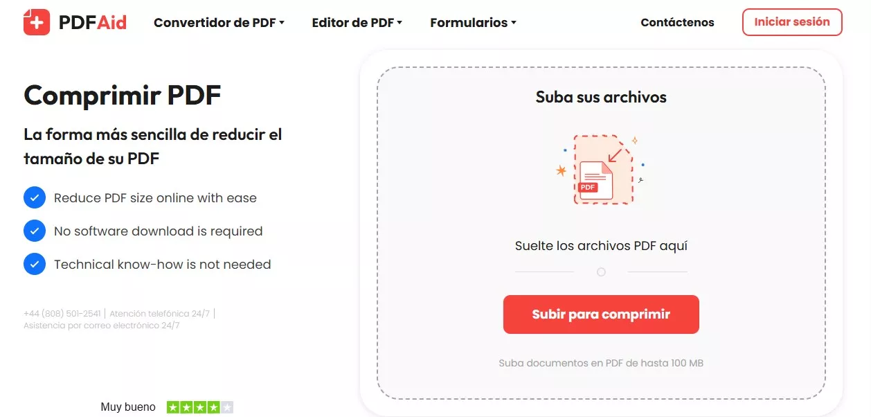 Interfaz de PDFAid
