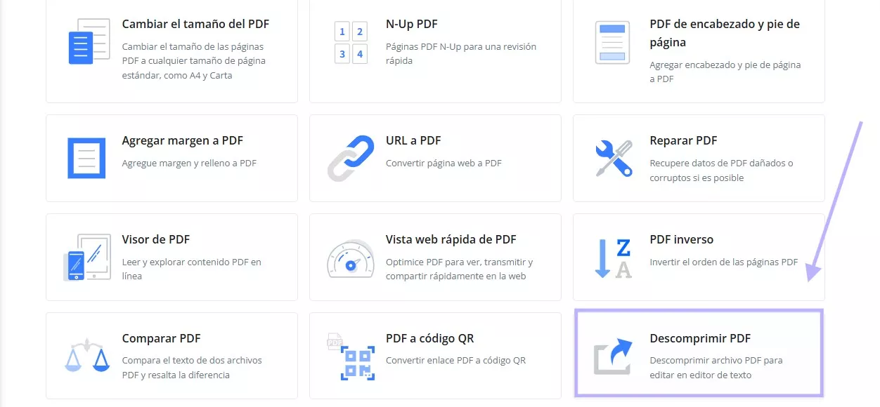Presionar descomprimir archivo en I2PDF
