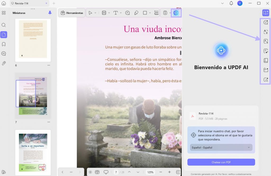 Leer PDF con UPDF AI en Windows