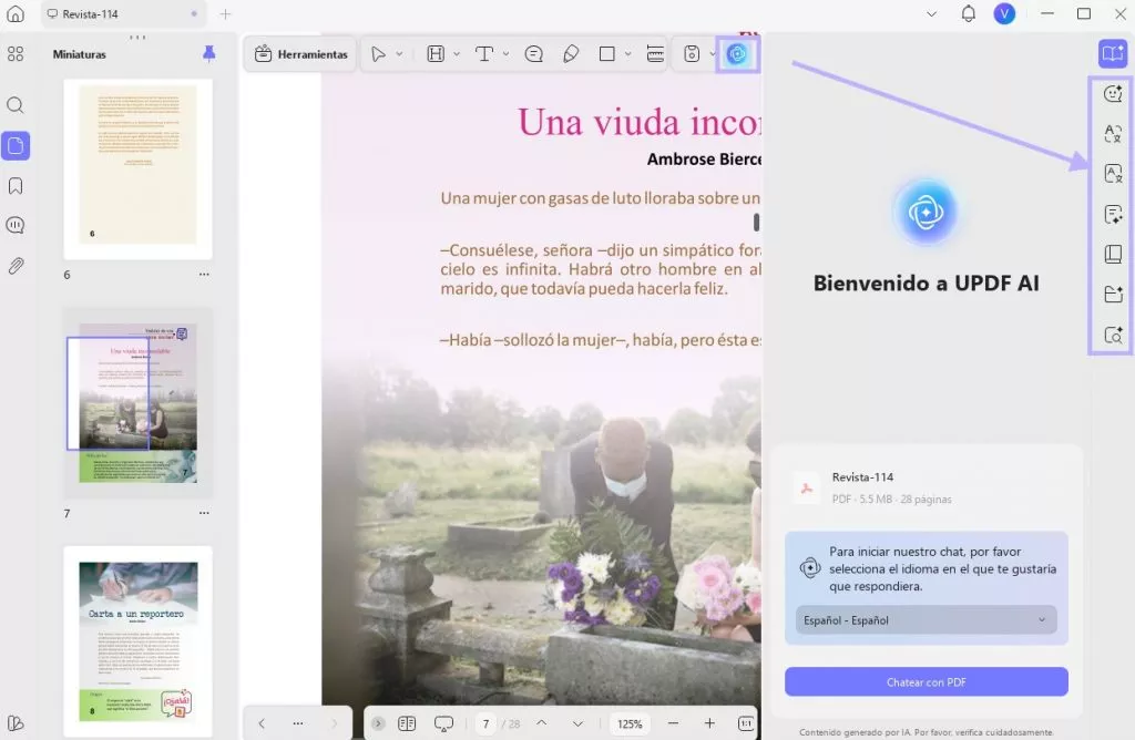 Leer PDF con UPDF AI en Windows