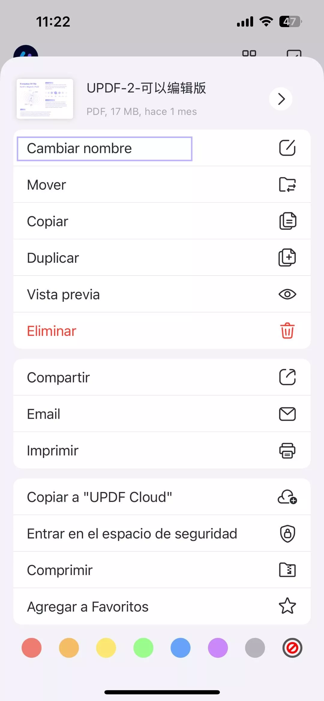 renombrar ios