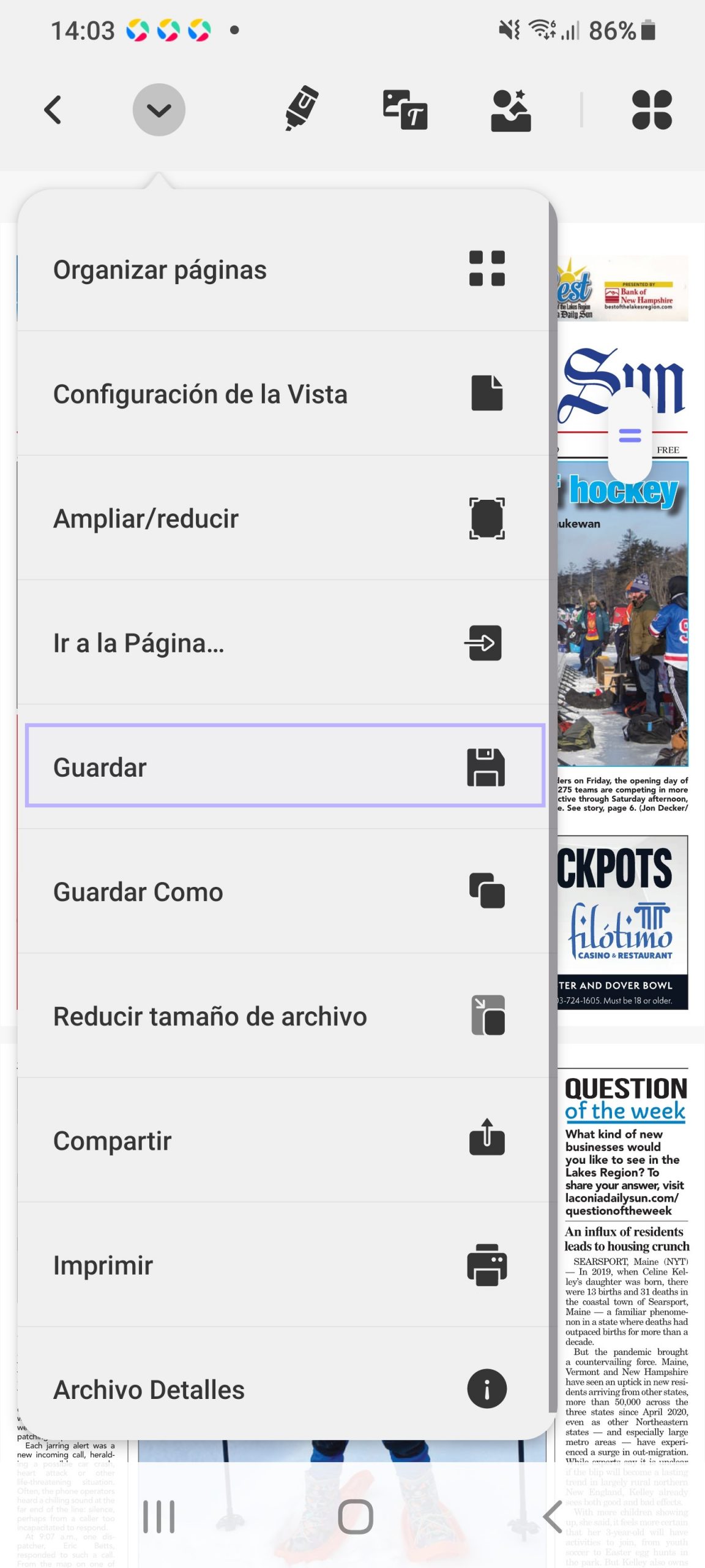 Guardar como PDF en Android