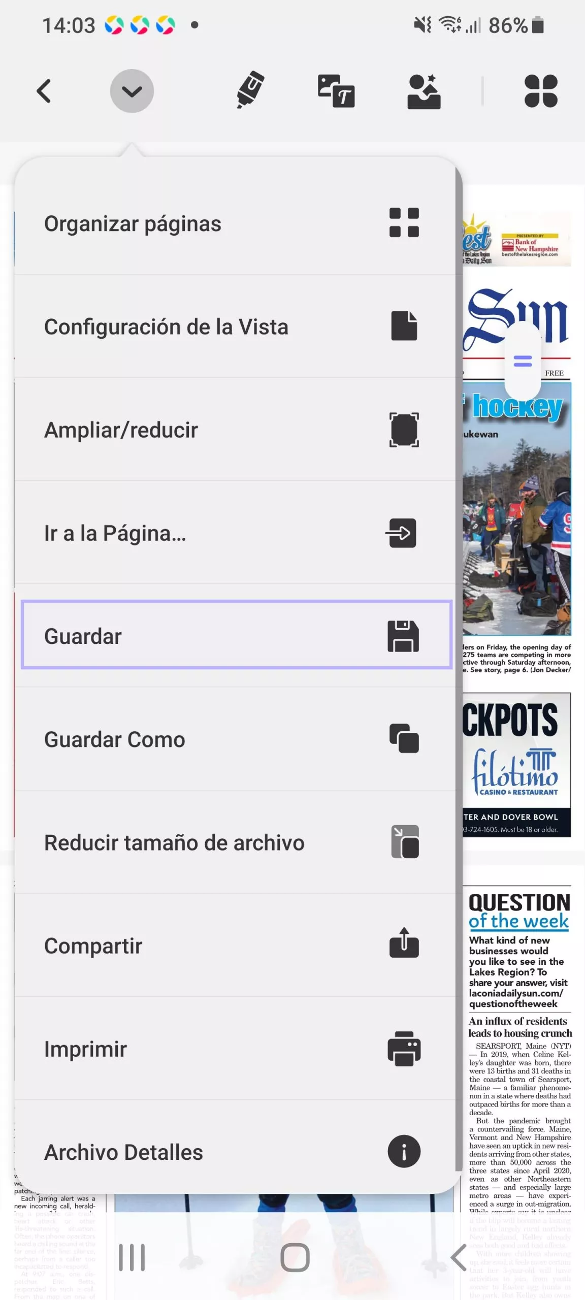 Guardar como PDF en Android