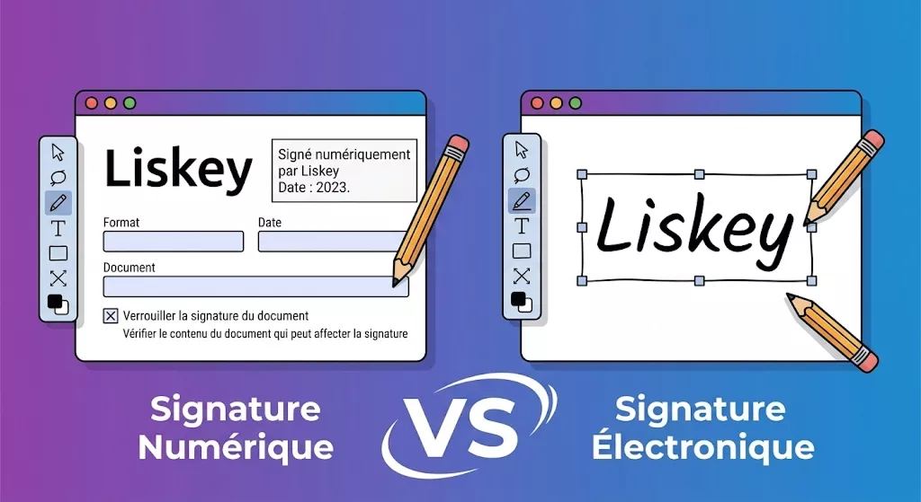 signature électronique vs signature numérique