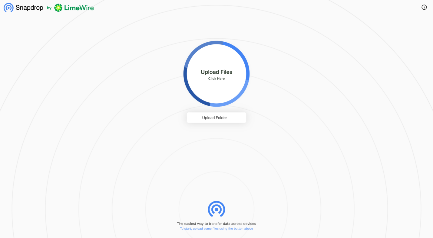 Snapdrop on browser