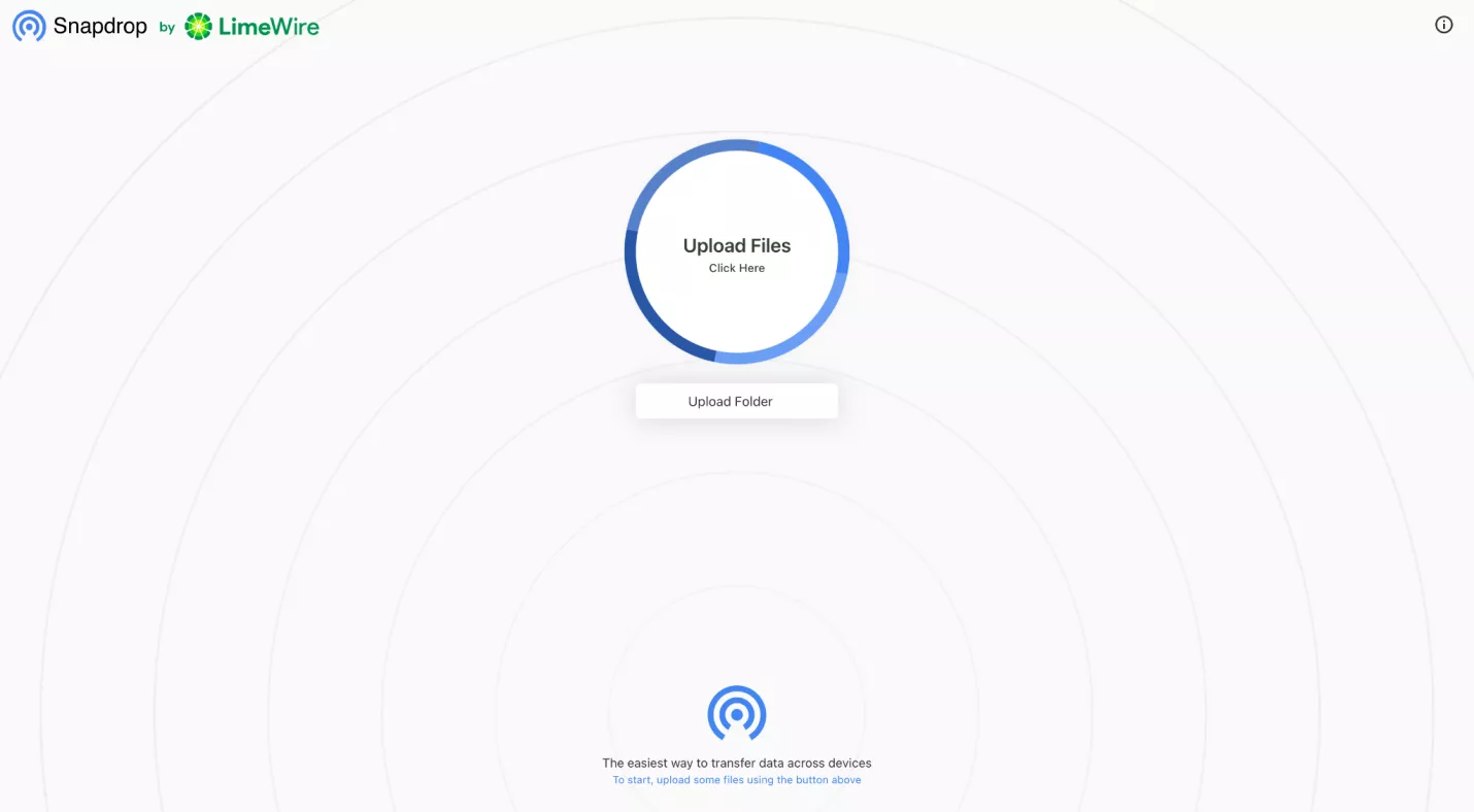Snapdrop on browser