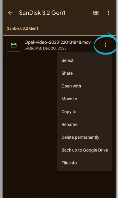 Transfer files from Android to hardrive